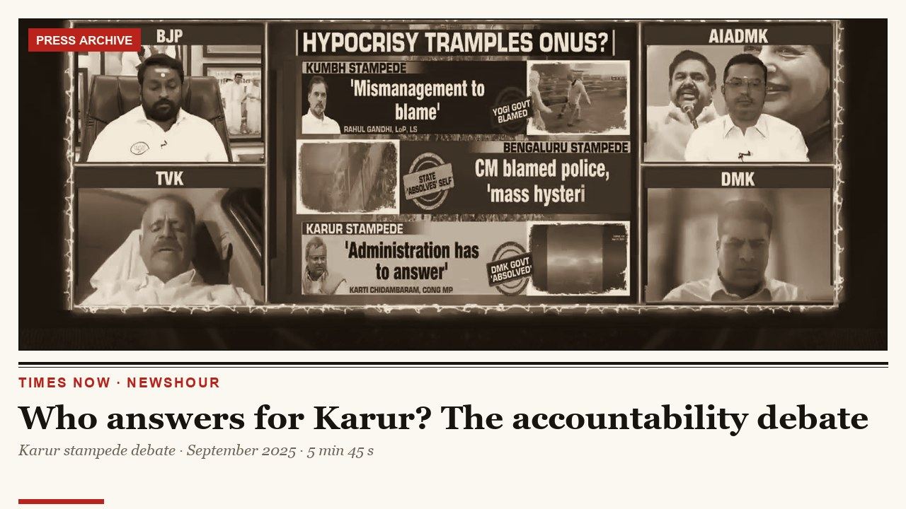 Who answers for Karur? The accountability debate