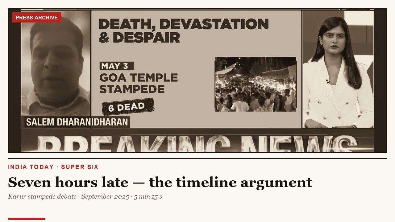 Seven hours late — the timeline argument